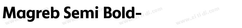 Magreb Semi Bold字体转换